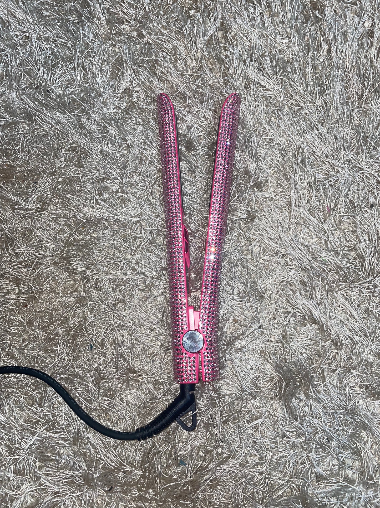 Pink Bedazzled Straightener